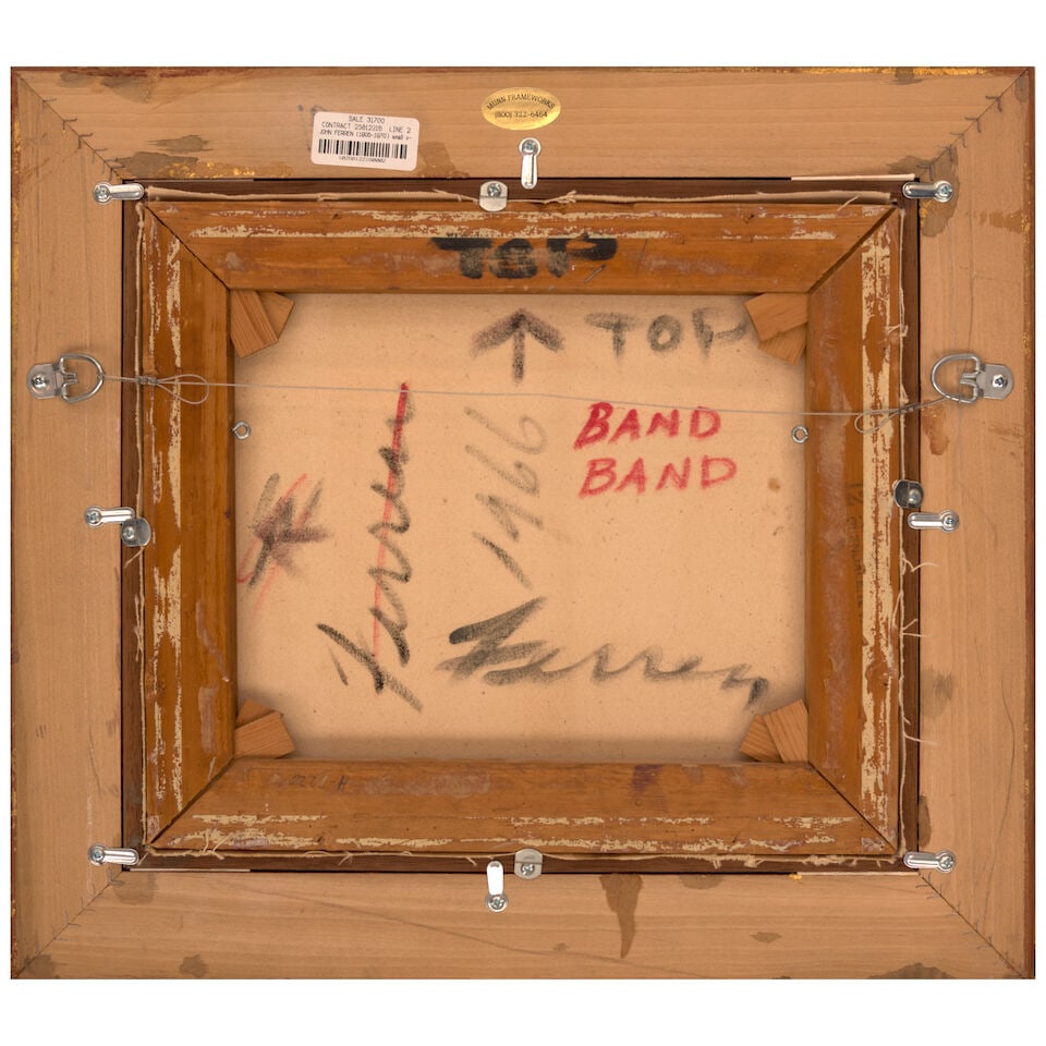 JOHN FERREN (1905-1970) Band Band 12 3/4 x 14 in (32.4 x 35.6 cm) (Painted in 1966) - 3