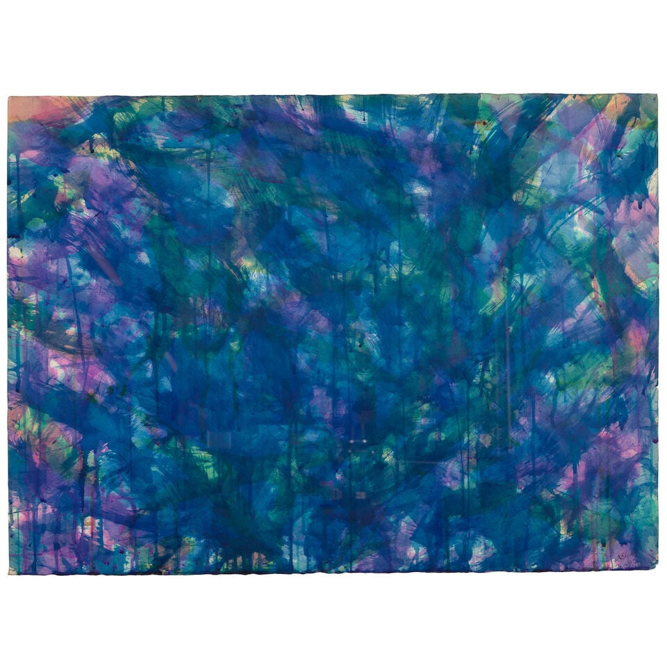 NORMAN BLUHM (1921-1999) Untitled 22 x 30 in (55.9 x 76.2 cm) (Executed in 1956): NORMAN BLUHM (1921-1999) Untitled signed and dated 'NBluhm 56' (lower right) watercolor on paper 22 x 30 in (55.9 x 76.2 cm) Executed in 1956 Footnotes: Provenance Gallery K, Washington, D.C. Acquired