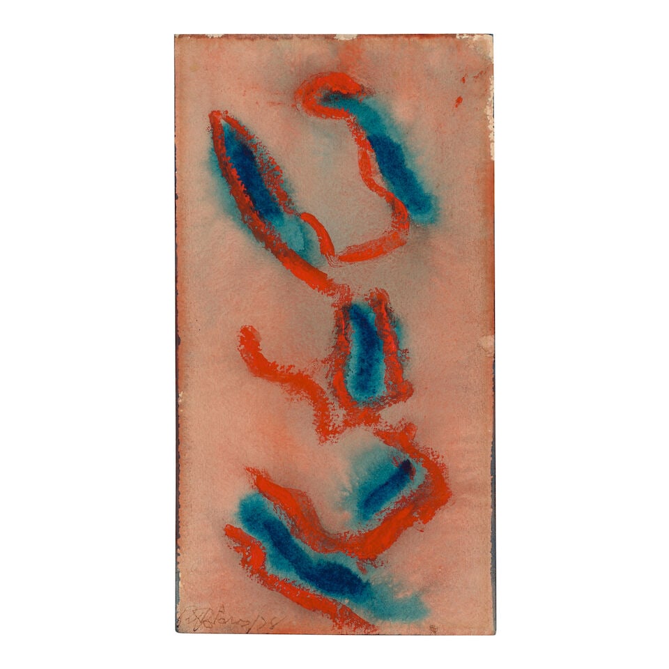 BETTY PARSONS (1900-1982) Untitled 10 3/4 x 5 3/4 in (23.3 x 14.6 cm) (Executed in 1978): BETTY PARSONS (1900-1982) Untitled signed and dated 'Betty Parsons/78' (lower left) watercolor and gouache on paper 10 3/4 x 5 3/4 in (23.3 x 14.6 cm) Executed in 1978 Footnotes: Provenance Stakenborg