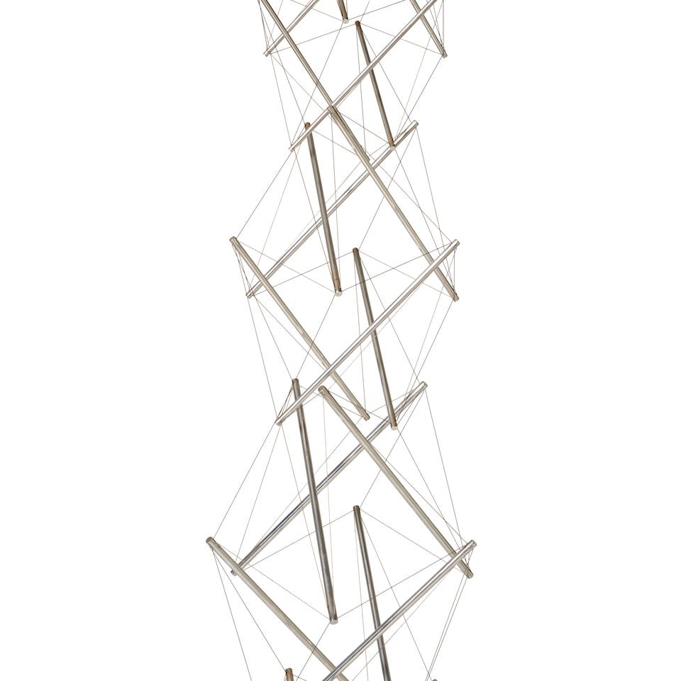 KENNETH SNELSON (1927-2016) E.C. Column 100 x 24 x 20 in (254 x 61 x 50.8 cm) (Conceived in 1969... - 2