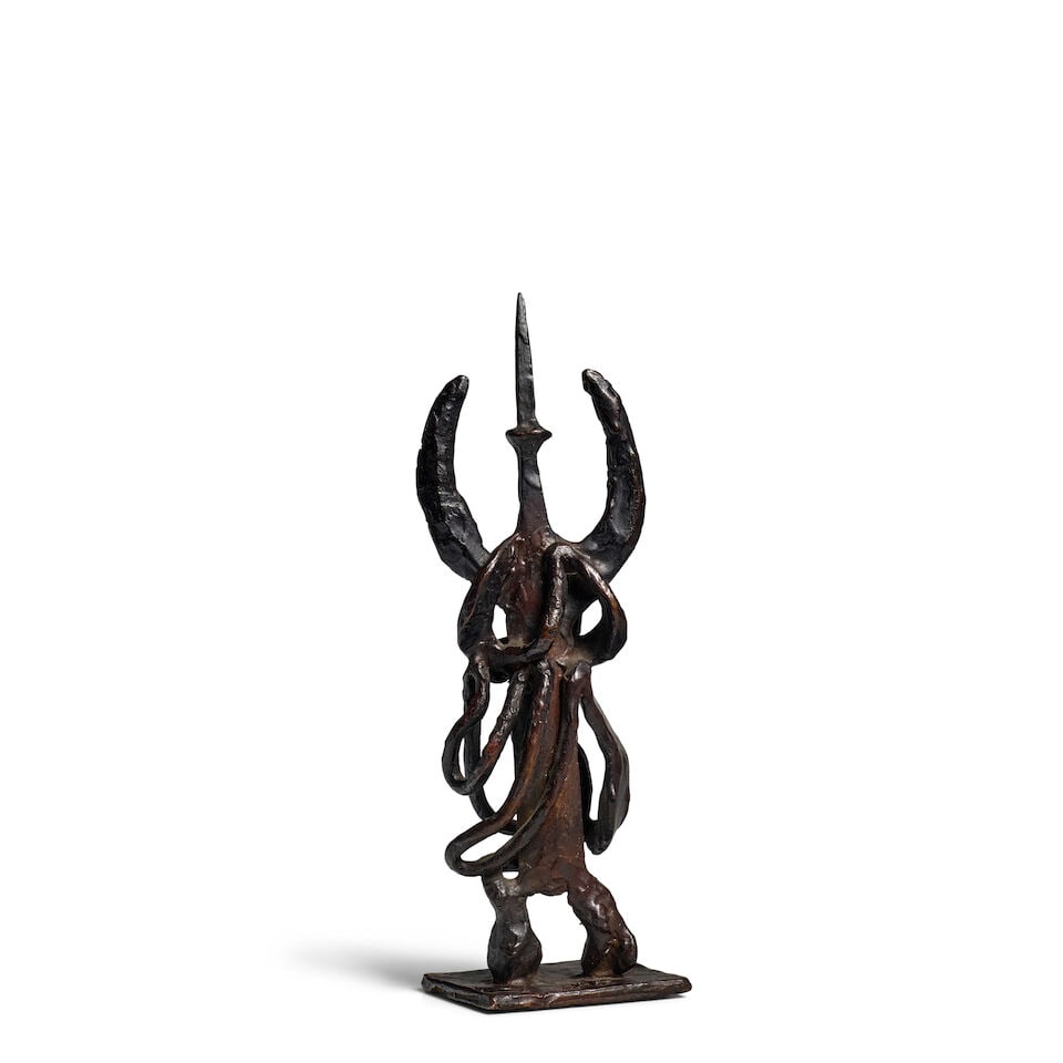 JACQUES LIPCHITZ (1891-1973) Variation on a Chisel XX: Dancer 8 1/2 x 3 x 2 3/8 in (21.8 x 7.5 x... - 2