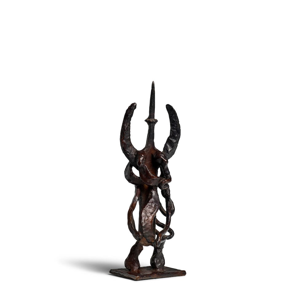 JACQUES LIPCHITZ (1891-1973) Variation on a Chisel XX: Dancer 8 1/2 x 3 x 2 3/8 in (21.8 x 7.5 x... - 3