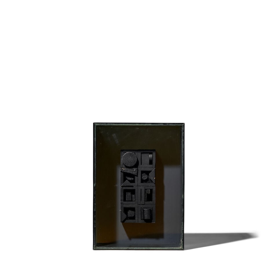 LOUISE NEVELSON (1899-1988) Diminishing Reflection VII 10 1/4 x 7 1/2 x 3 1/2 in (Executed in 19... (1 of 1)