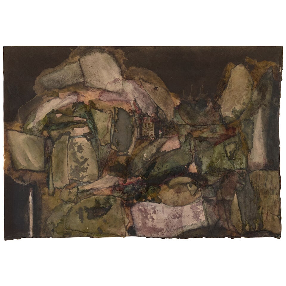 NANCY GROSSMAN (B. 1940) Untitled 7 1/2 x 10 7/8 in (19 x 27.6 cm) (Executed in 1963) (1 of 2)