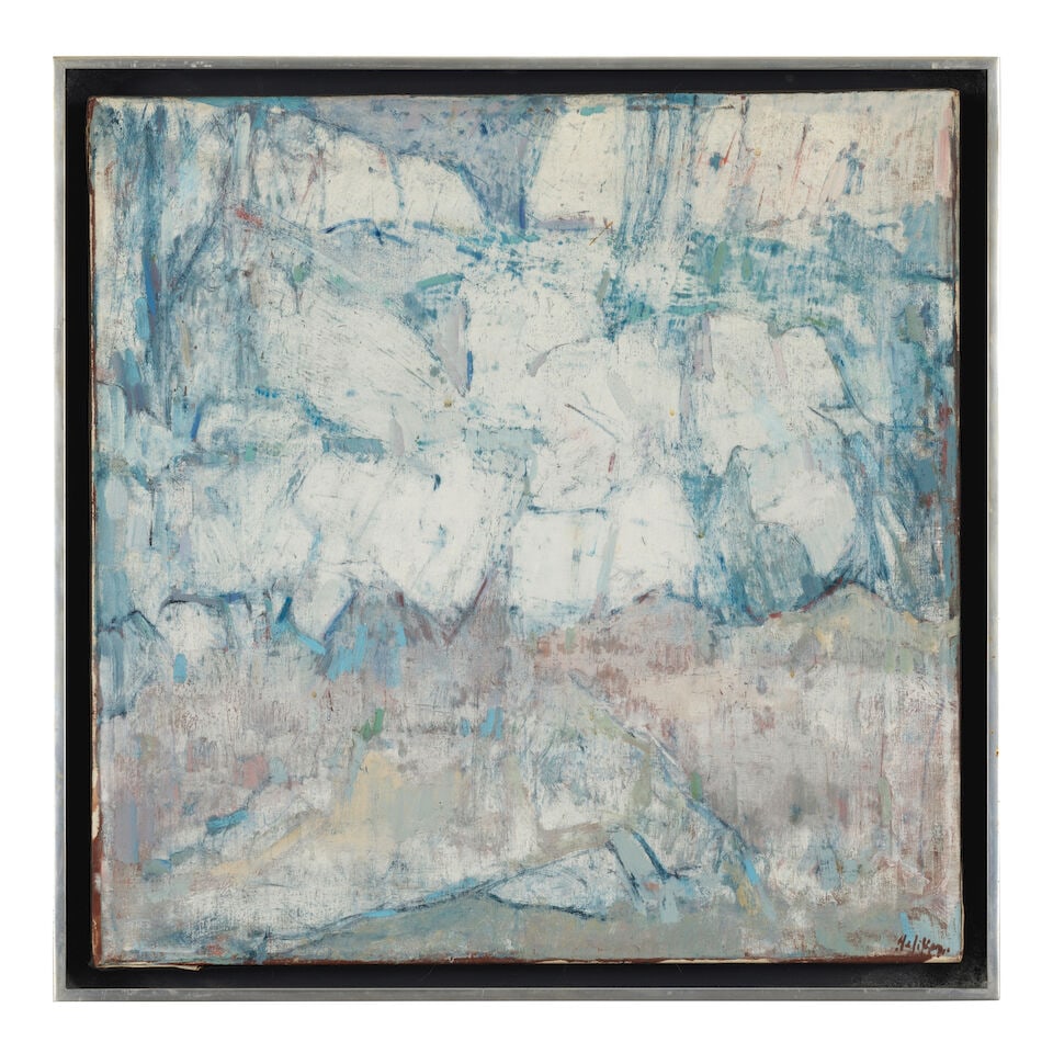 JOHN HELIKER (1909-2000) Island Landscape, Maine 20 x 20 in (50.8 x 50.8 cm) (Painted circa 1960) - 2