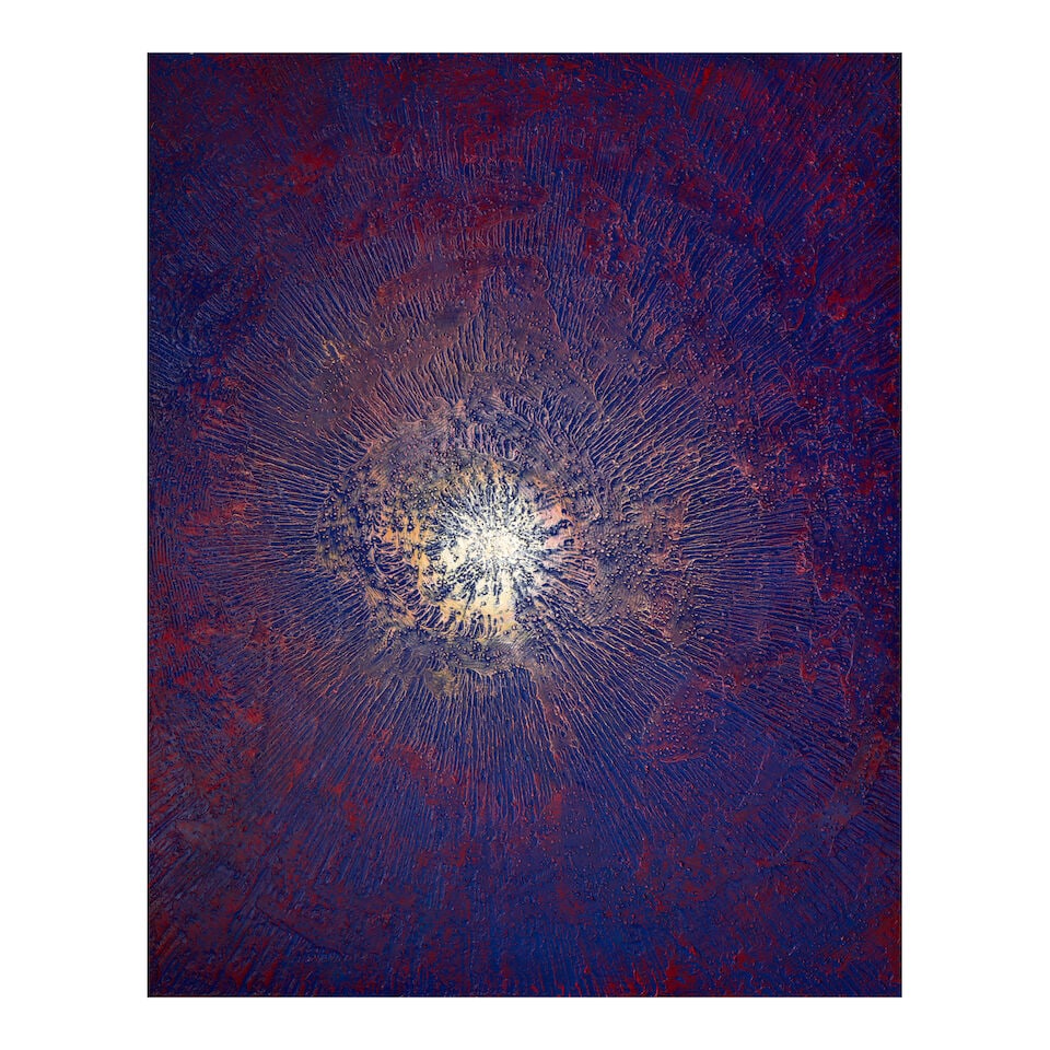 MIN TAE-HONG (B. 1959) Meteorite Space 63 3/8 x 51 3/16 in (161 x 130 cm) (Painted in 2024): MIN TAE-HONG (B. 1959) Meteorite Space signed and dated 'Min Tae-Hong 2024' and further signed in Korean (reverse) acrylic and powdered meteorite on canvas laid on board 63 3/8 x 51 3/16 in (161 x 130