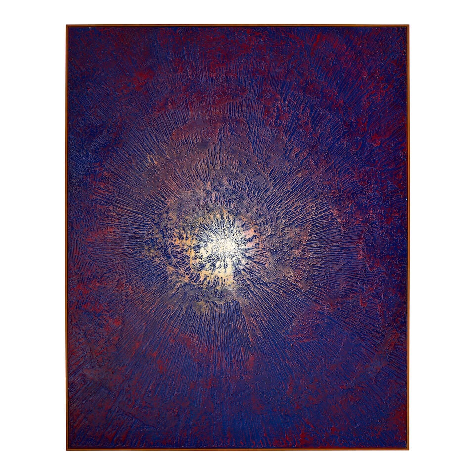 MIN TAE-HONG (B. 1959) Meteorite Space 63 3/8 x 51 3/16 in (161 x 130 cm) (Painted in 2024) - 2