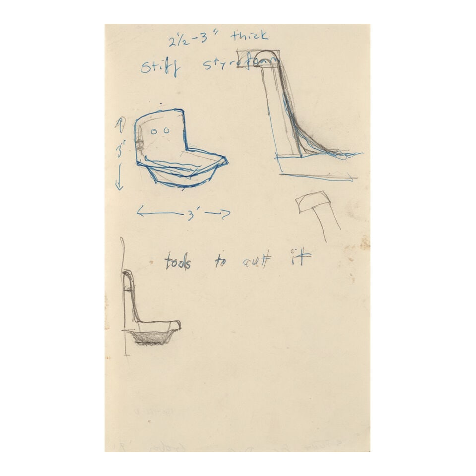 ROBERT GOBER (B. 1954) Untitled (Study for DIA) & Untitled I: 8 x 6 in (20.2 x 12.5 cm)II: 8 x 5... - 2