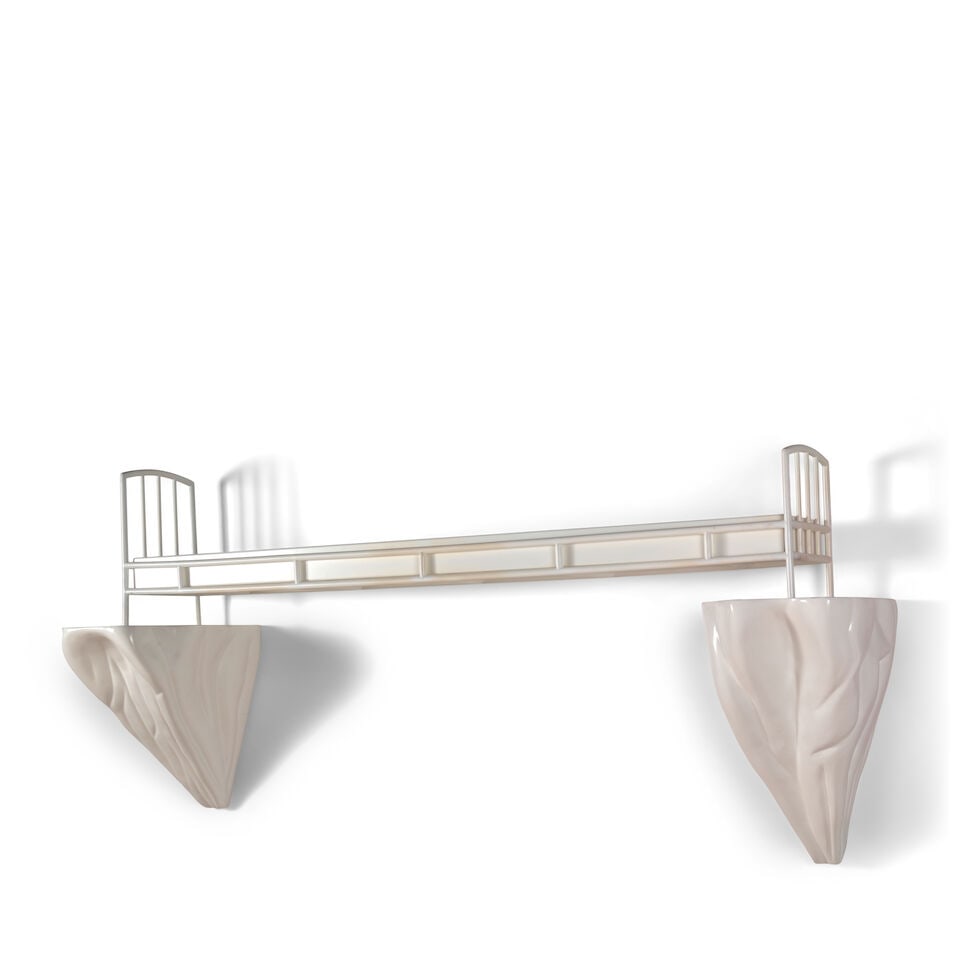 SANDRA CINTO (B. 1968) A ponte impossível overall: 47 1/4 x 118 1/8 x 19 4/4 in (119.9 x 30... - 2