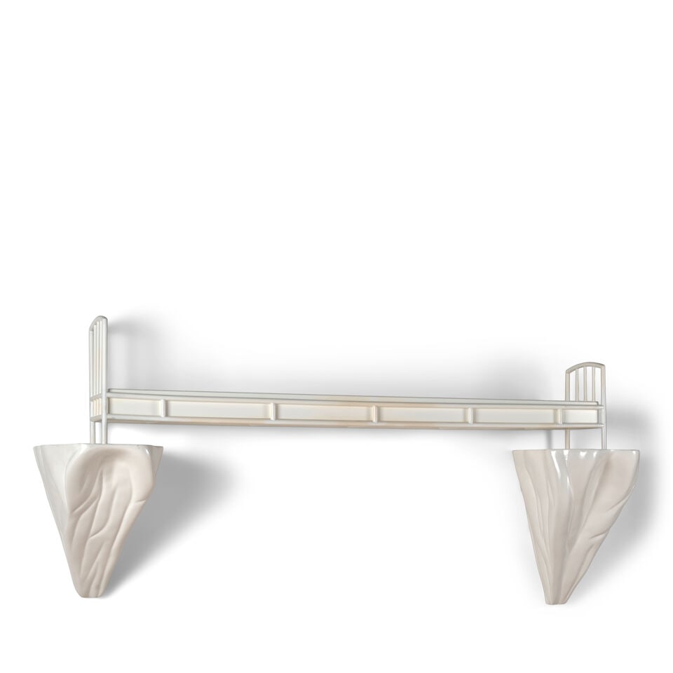 SANDRA CINTO (B. 1968) A ponte impossível overall: 47 1/4 x 118 1/8 x 19 4/4 in (119.9 x 30... - 3