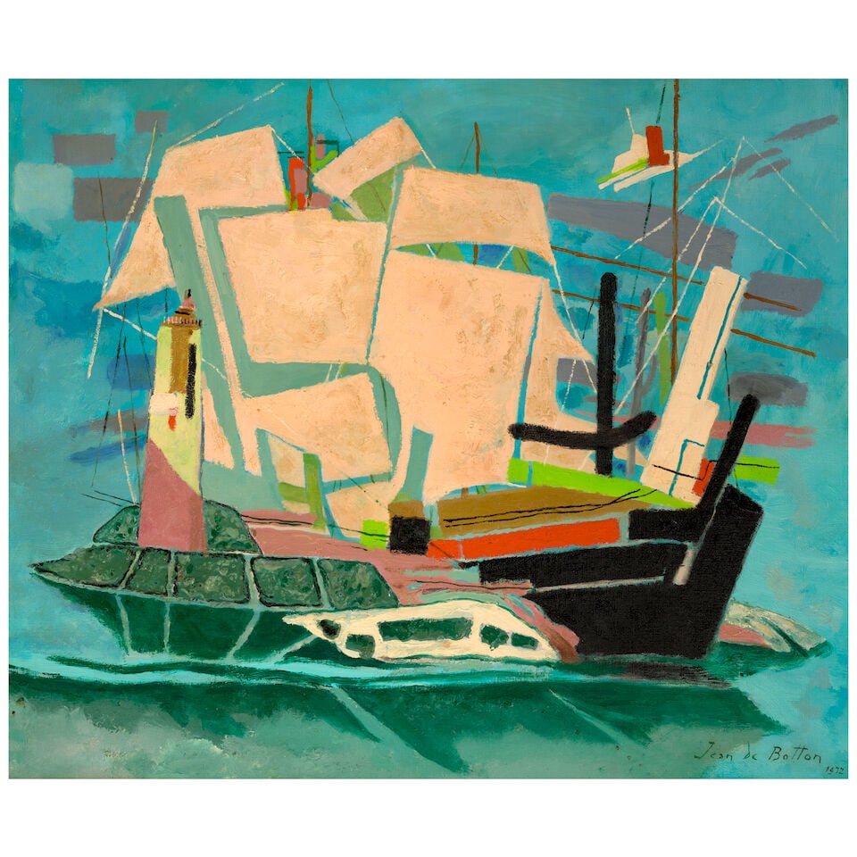 JEAN DE BOTTON (1895-1978) Sans titre 29 15/16 x 35 13/16 in (76 x 91 cm) (Painted in 1972): JEAN DE BOTTON (1895-1978) Sans titre signed and dated 'Jean de Botton 1972' (lower right) oil on canvas 29 15/16 x 35 13/16 in (76 x 91 cm) Painted in 1972 Footnotes: Provenance Private collection, F