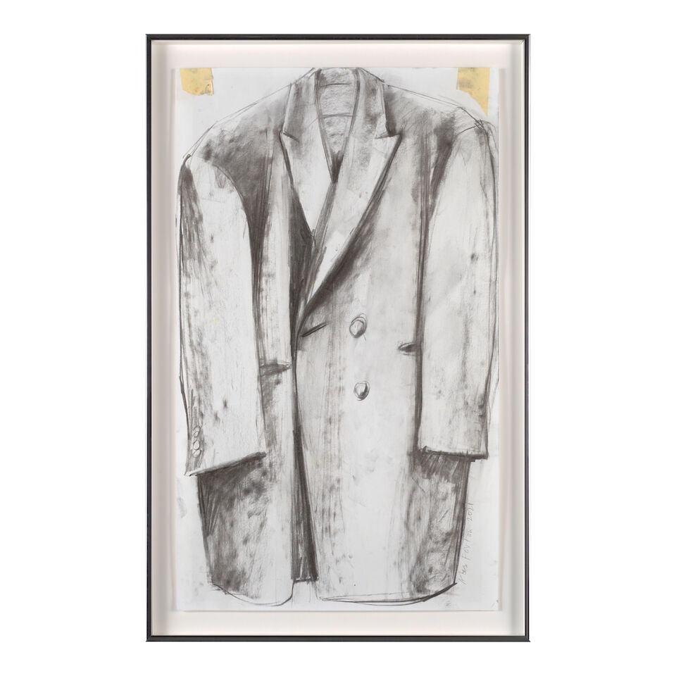 ALEX FOXTON (B. 1980) Old Coat 25 5/8 x 15 1/4 in (65 x 37.5 cm) (Executed in 2021) - 2