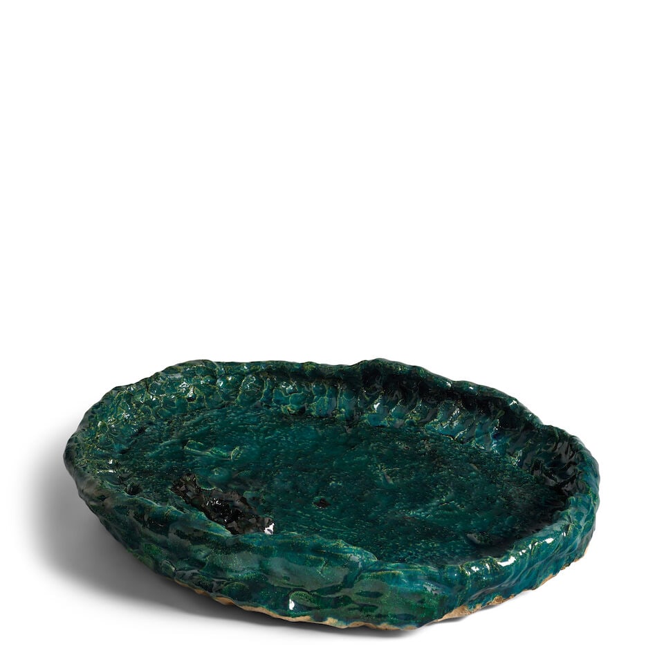 STERLING RUBY (B. 1972) Ashtray 354 3 1/8 x 19 7/8 x 16 in (7.9 x 50.5 x 40.7 cm) (Executed in 2... (1 of 3)