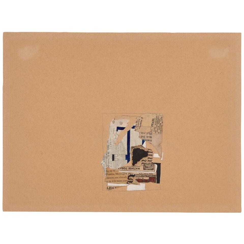 FRED MARTIN (1927-2022) Untitled (Green Gates Series) 9 x 12 in (22.8 x 30.5 cm) (Executed in 1961): FRED MARTIN (1927-2022) Untitled (Green Gates Series) Distemper and collage on paper 9 x 12 in (22.8 x 30.5 cm) Executed in 1961 Footnotes: Provenance Dilexi Gallery, San Francisco (acquired directly