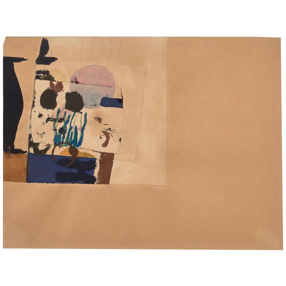 FRED MARTIN (1927-2022) Untitled (Green Gates Series) 9 x 11 3/4 in (22.8 x 29.8 cm.) (Executed ... (1 of 2)