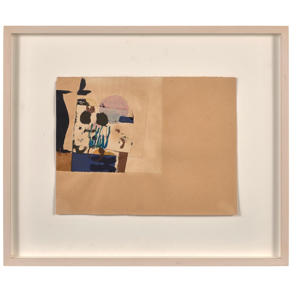 FRED MARTIN (1927-2022) Untitled (Green Gates Series) 9 x 11 3/4 in (22.8 x 29.8 cm.) (Executed ... - 2