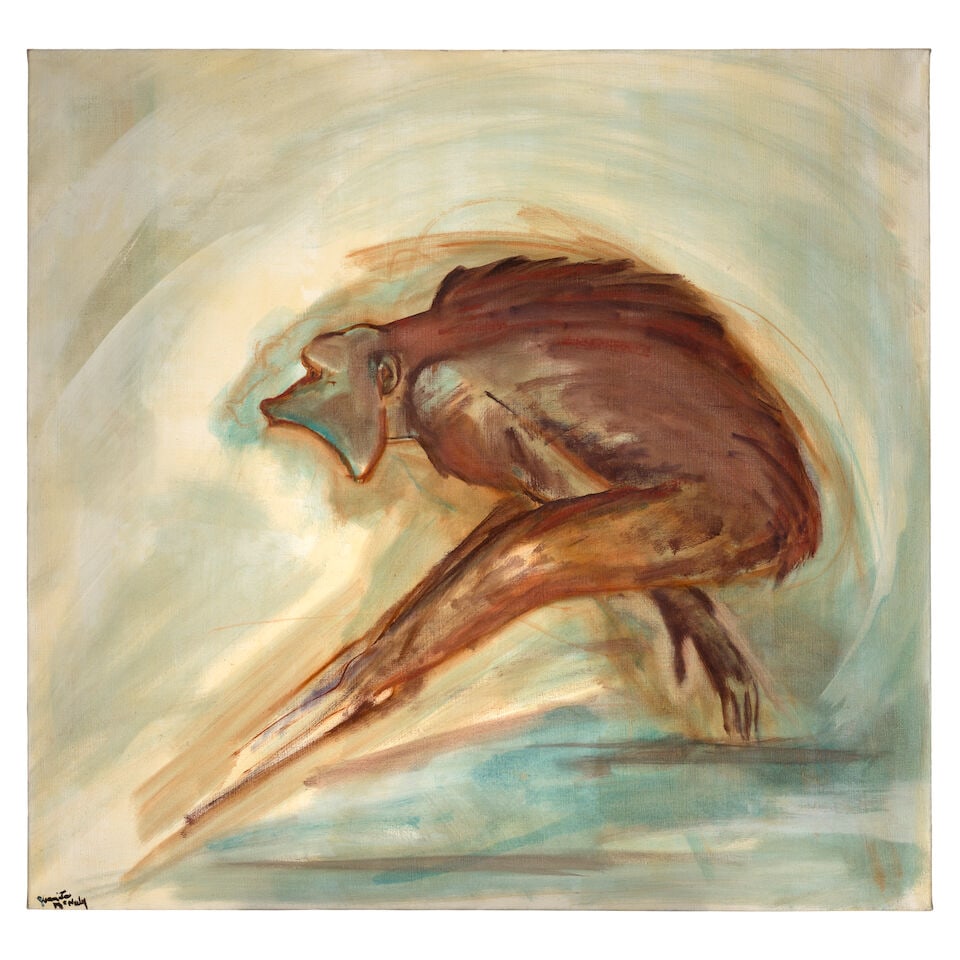 JUANITA MCNEELY (1936-2023) I Saw 40 x 42 in (101.8 x 106.6 cm) (Painted in 2009): JUANITA MCNEELY (1936-2023) I Saw signed 'Juanita McNeely' (lower left) oil on linen 40 x 42 in (101.8 x 106.6 cm) Painted in 2009 Footnotes: Provenance James Fuentes Gallery, Los Angeles. Acquired fr