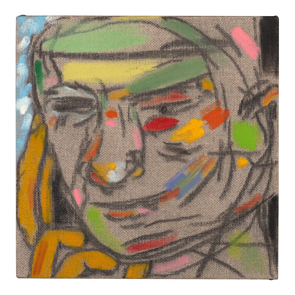 R.B. KITAJ (1932-2007) After Giotto 12 x 12 in (30.5 x 30.5 cm) (Painted in 2007): R.B. KITAJ (1932-2007) After Giotto signed, inscribed and dated 'After Giotto Kitaj 07' (on the overlap) oil on canvas 12 x 12 in (30.5 x 30.5 cm) Painted in 2007 Footnotes: Provenance Acquired direct