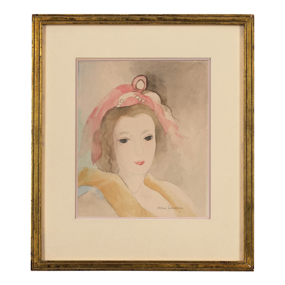 MARIE LAURENCIN (1883-1956) Portrait de femme 11 3/4 x 9 7/8 in (29.9 x 25.1 cm) - 2