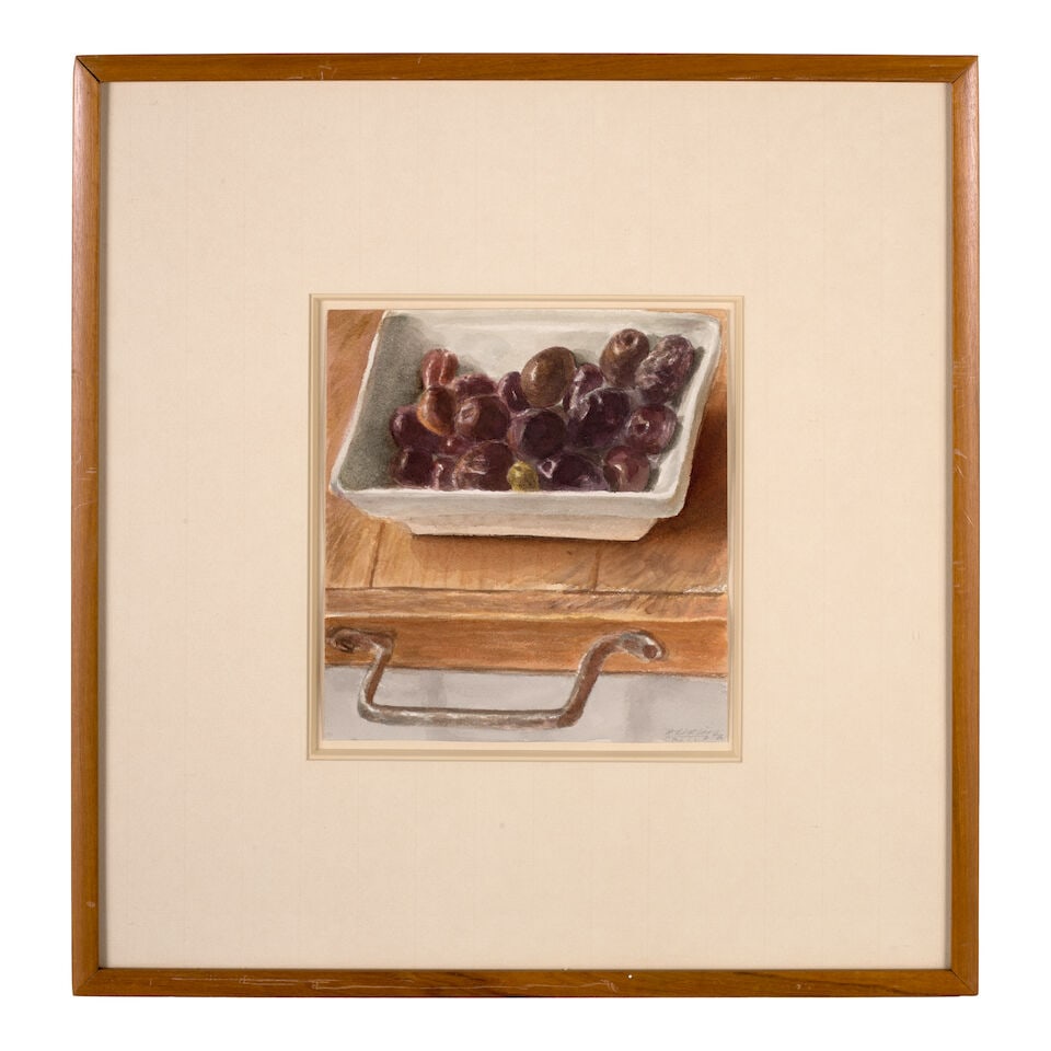 AVIGDOR ARIKHA (1929-2010) Olives 7 3/4 x 7 1/8 in (19.7 x 18.1 cm) (Executed in 1976) - 2