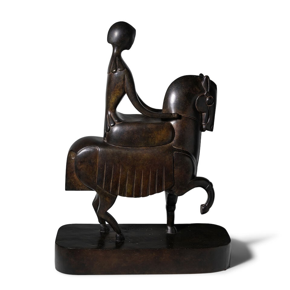 CHANA ORLOFF (1888-1968) Amazone 28 3/4 in (73 cm) (height) (Conceived circa 1915, this version ... - 2