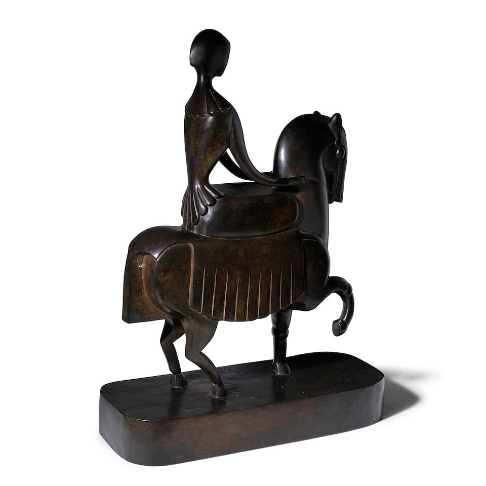 CHANA ORLOFF (1888-1968) Amazone 28 3/4 in (73 cm) (height) (Conceived circa 1915, this version ... - 3