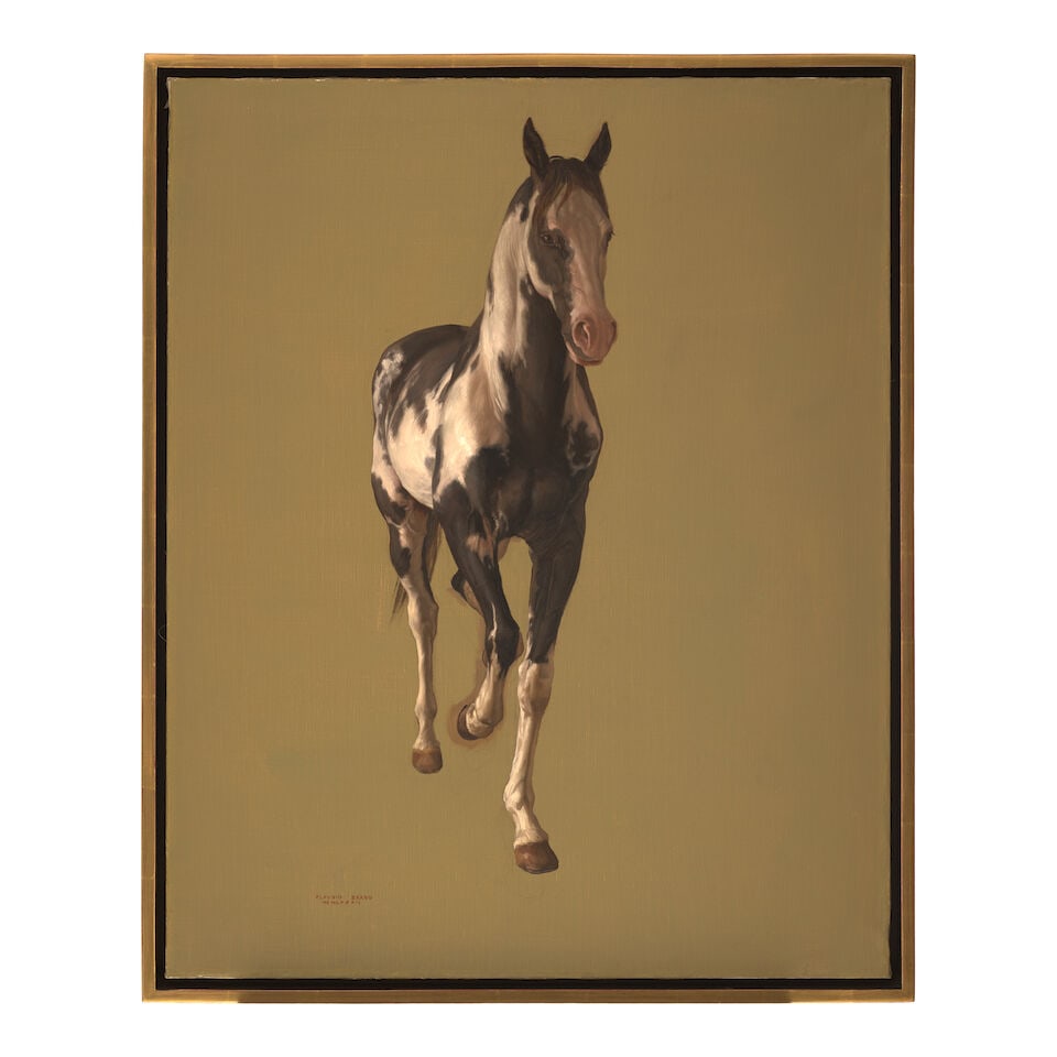 CLAUDIO BRAVO (1936-2011) Untitled (Caballo) 31 7/8 x 25 3/4 in (81 x 65.4 cm) (Painted in 1982) - 2