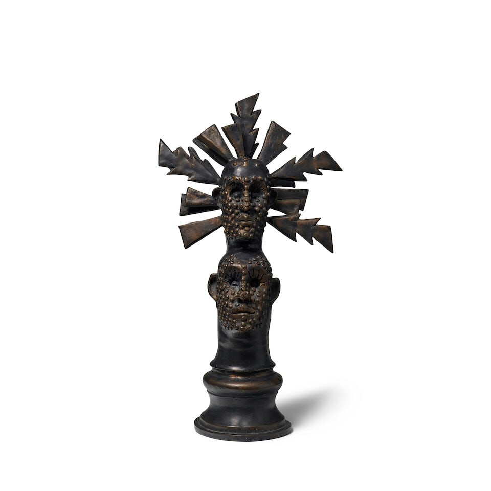 EDOUARD DUVAL-CARRIÉ (B. 1954) Sobo and Bade 27 1/2 x 15 x 7 1/2 in (69.8 x 38.1 x 19.1 cm)... (1 of 4)