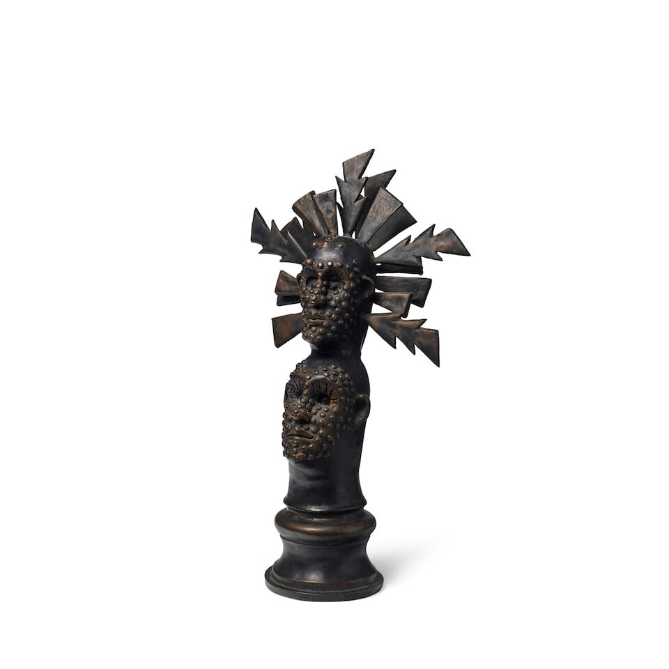 EDOUARD DUVAL-CARRIÉ (B. 1954) Sobo and Bade 27 1/2 x 15 x 7 1/2 in (69.8 x 38.1 x 19.1 cm)... - 4