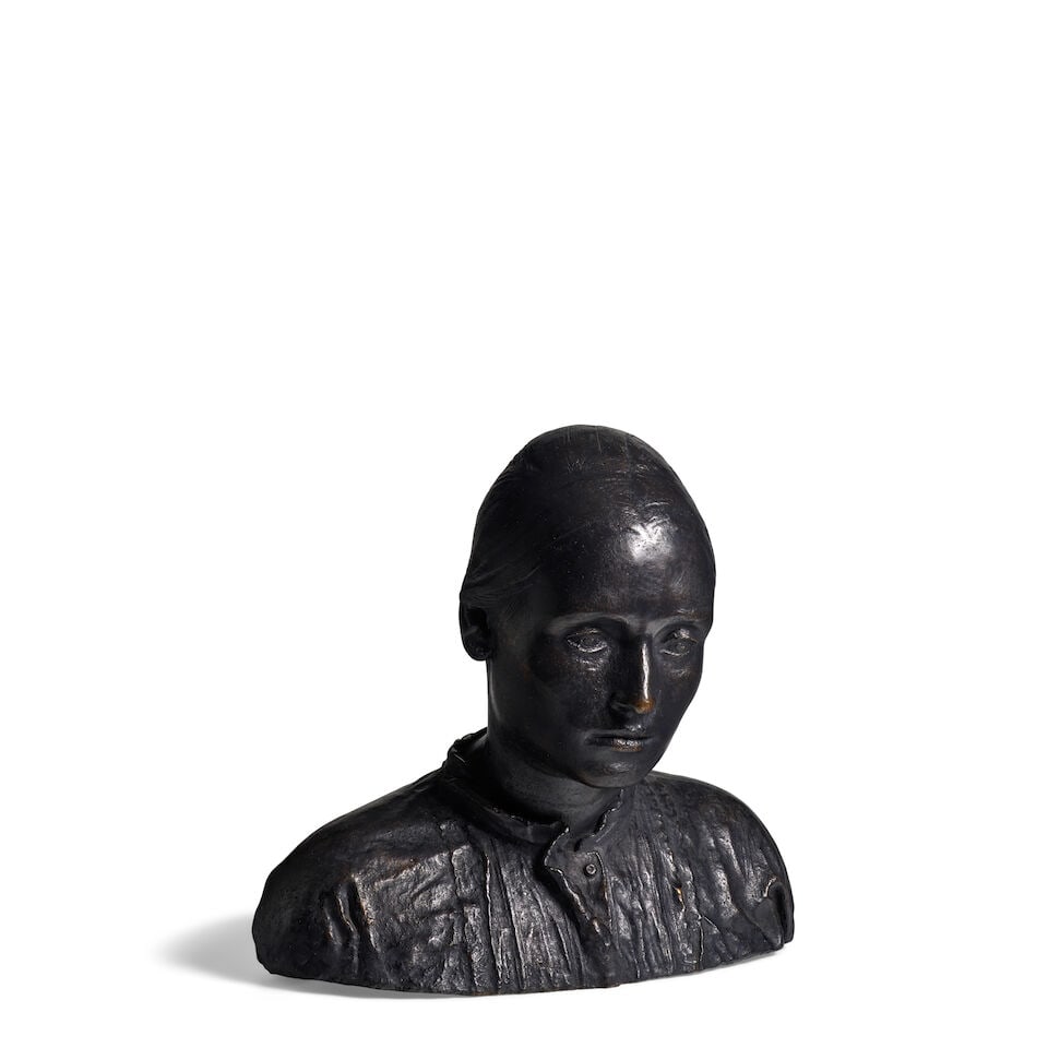 ANTONIO LÓPEZ GARCÍA (B. 1936) Mari 14 1/2 x 15 x 9 in (36.8 x 38 x 22.9 cm) (Executed...: ANTONIO LÓPEZ GARCÍA (B. 1936) Mari incised with the artist's signature, numbered and dated '2-4 Antonio Lopez Garcia 1961' (lower left shoulder); incised with the foundry mark 'E. Capa Fund