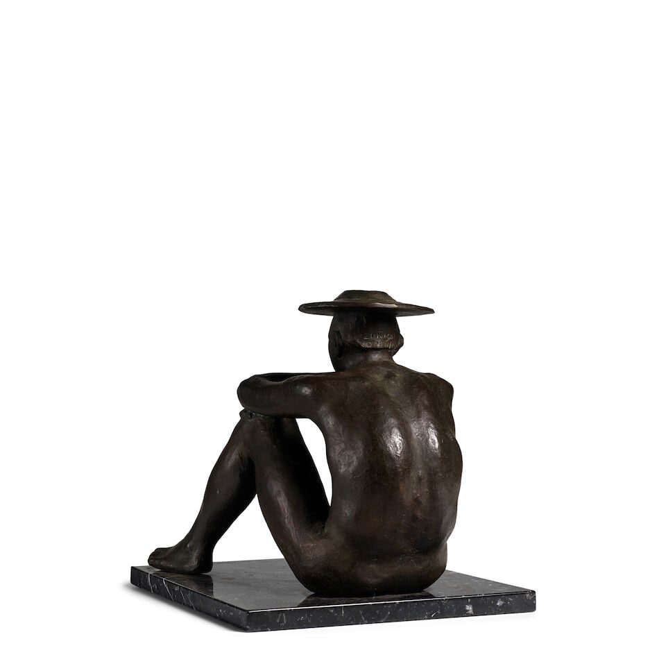 FRANCISCO ZÚÑIGA (1912-1998) Pastorcillo 11 5/8 x 11 7/8 x 15 1/2 in (29.5 x 30 x 39.3... - 2