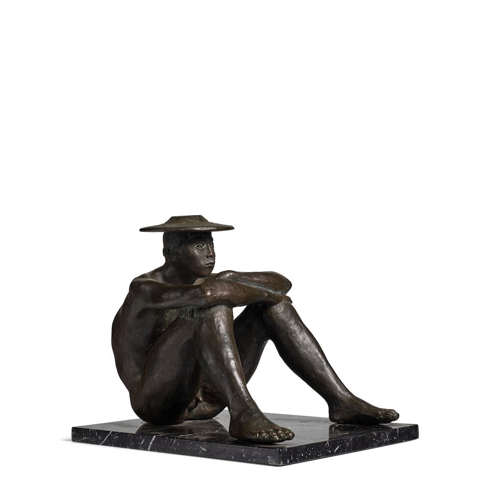 FRANCISCO ZÚÑIGA (1912-1998) Pastorcillo 11 5/8 x 11 7/8 x 15 1/2 in (29.5 x 30 x 39.3... - 4