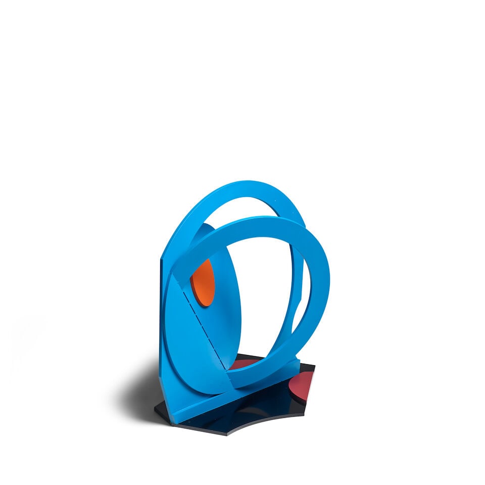 PEDRO DE ORAÁ (1931-2020) Círculos concretos 16 3/8 x 17 5/8 x 10 in (41.4 x 44.8 x 25... - 2