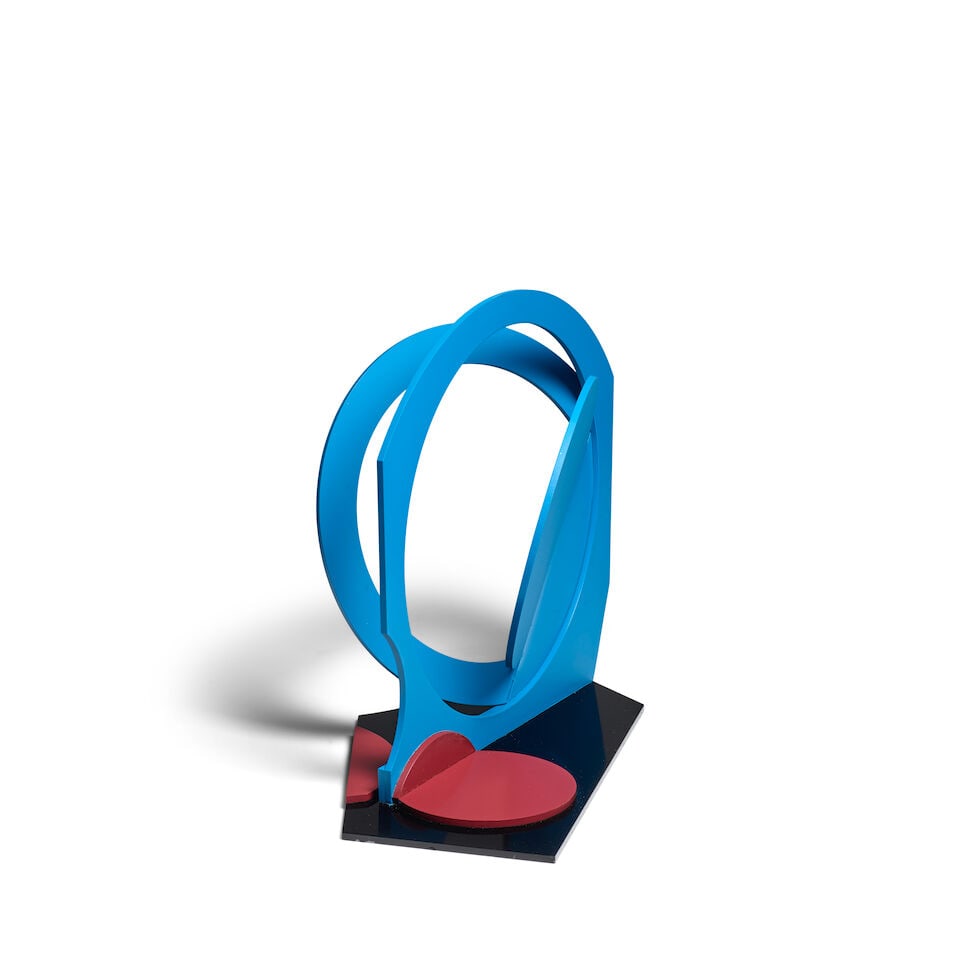 PEDRO DE ORAÁ (1931-2020) Círculos concretos 16 3/8 x 17 5/8 x 10 in (41.4 x 44.8 x 25... - 3