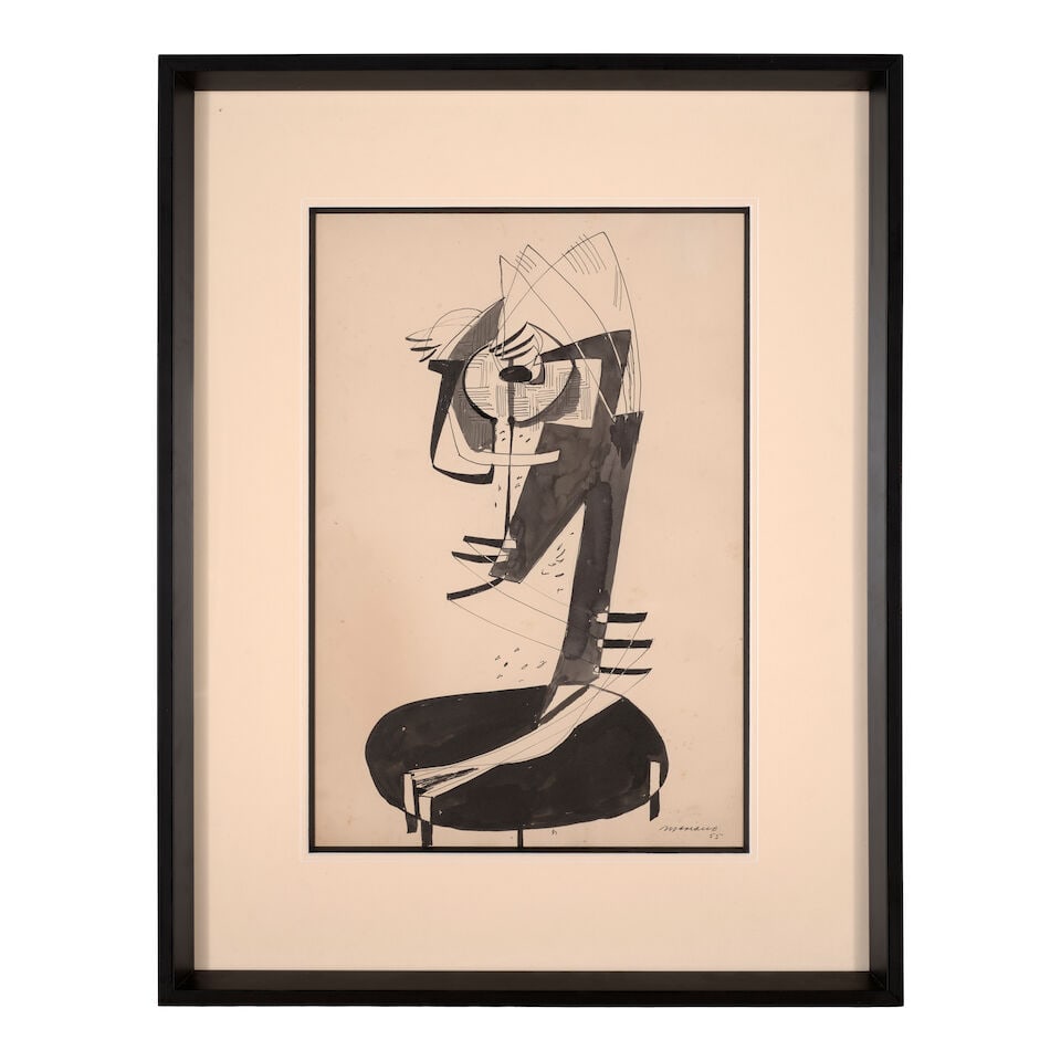 MARIANO RODRÍGUEZ (1912-1990) Untitled 17 3/4 x 11 3/4 in (45.1 x 30 cm) (Executed in 1955) - 2