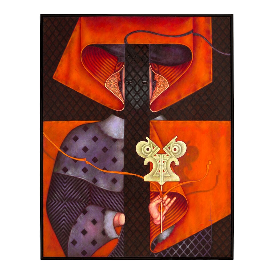 JESÚS 'CEPP' SELGAS (B. 1951) Mascarade #1 48 x 37 1/4 in (122 x 94.6 cm) (Painted in 2015) - 2