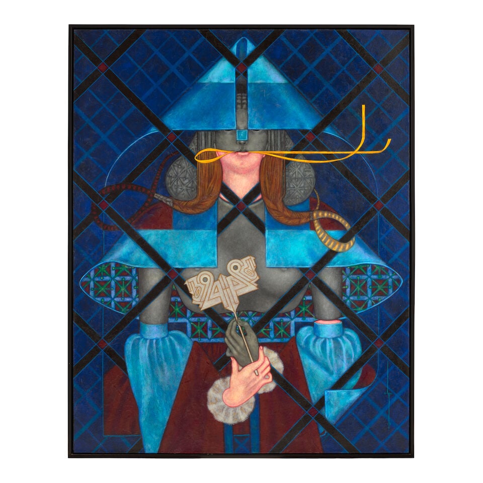 JESÚS 'CEPP' SELGAS (B. 1951) Mascarade #3 48 x 37 3/4 in (122 x 95.9 cm) (Painted in 2015) - 2