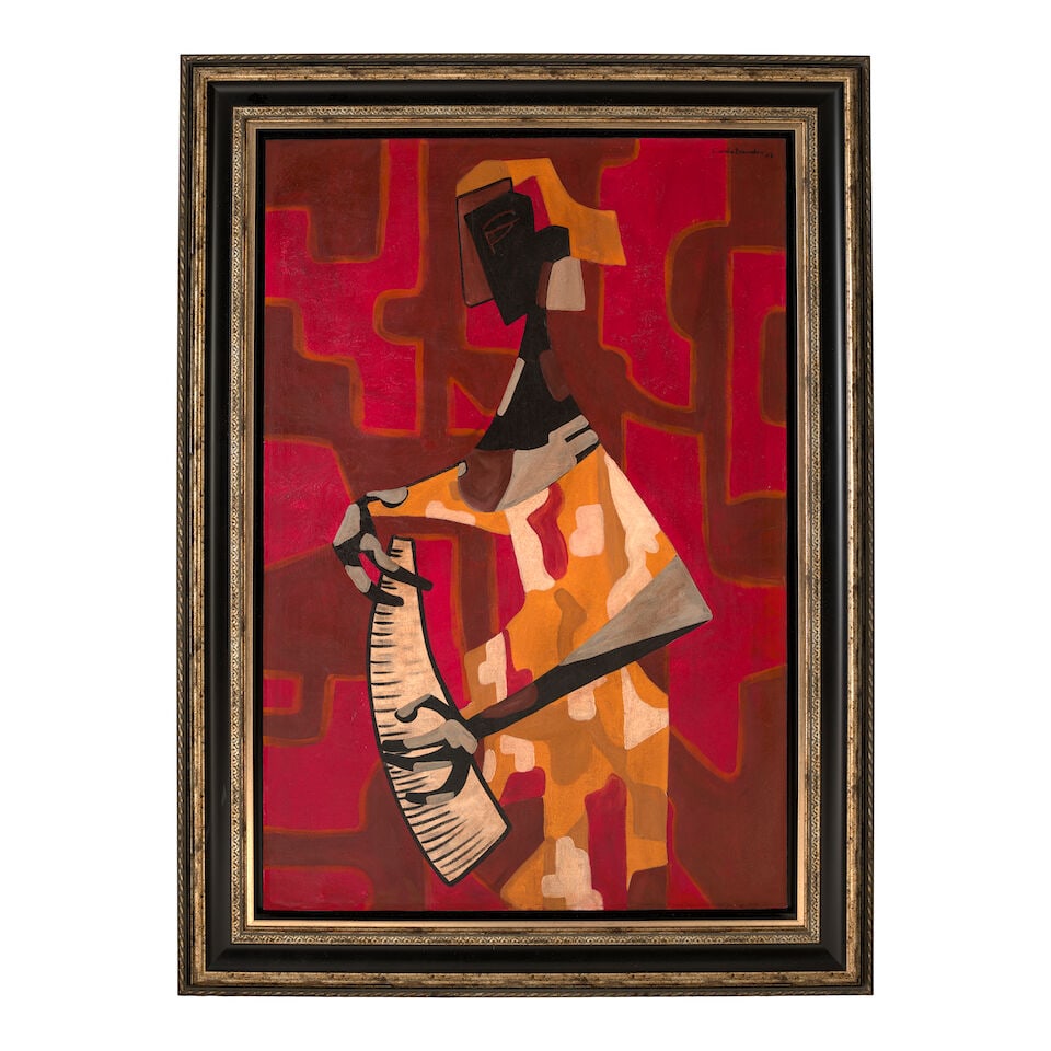 CUNDO BERMÚDEZ (1914-2008) Untitled 40 3/16 x 27 1/4 in (102.1 x 69.2 cm) (Painted in 1953) - 2