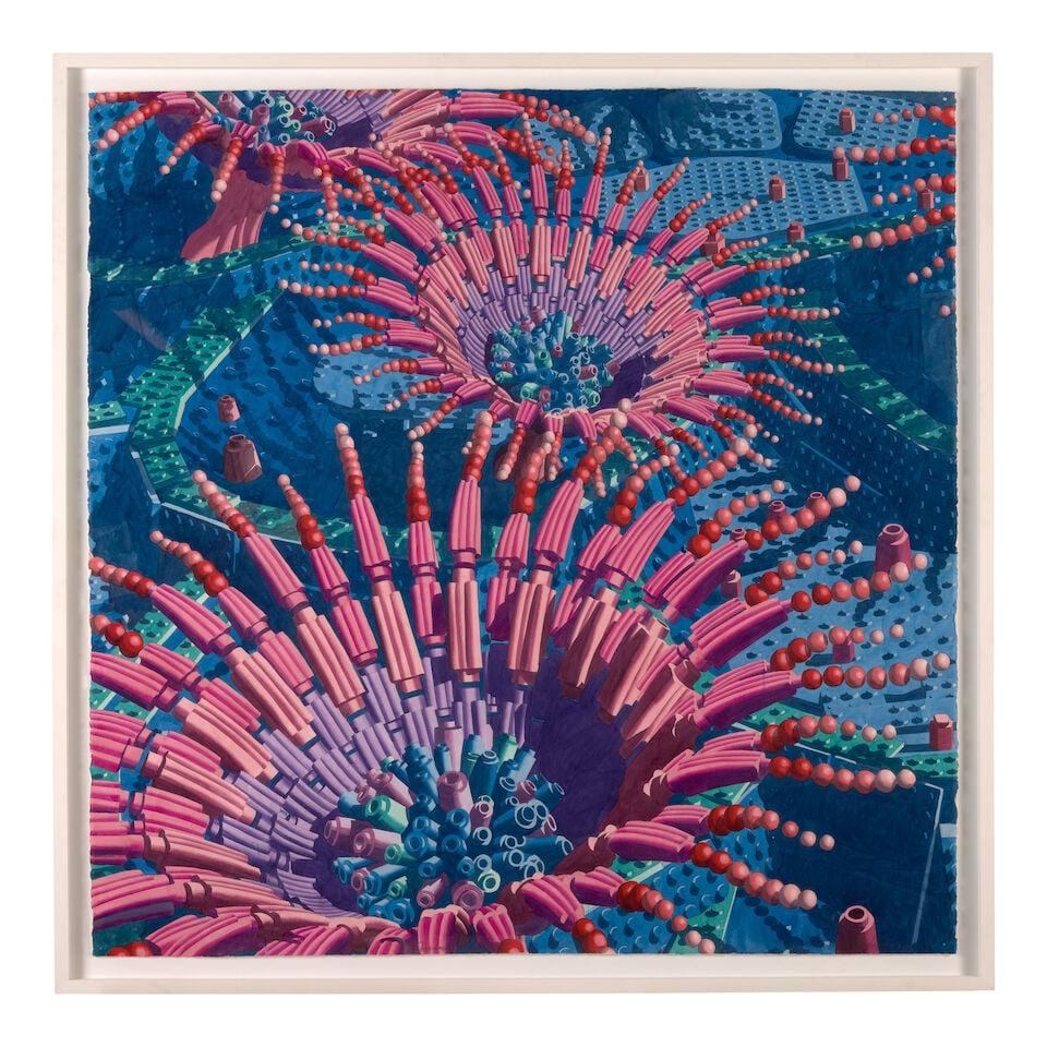 DAGOBERTO RODRÍGUEZ (B. 1969) Tubastraea de Lego I 51 1/10 x 51 1/10 in (130 x 130 cm) (Pai... - 2