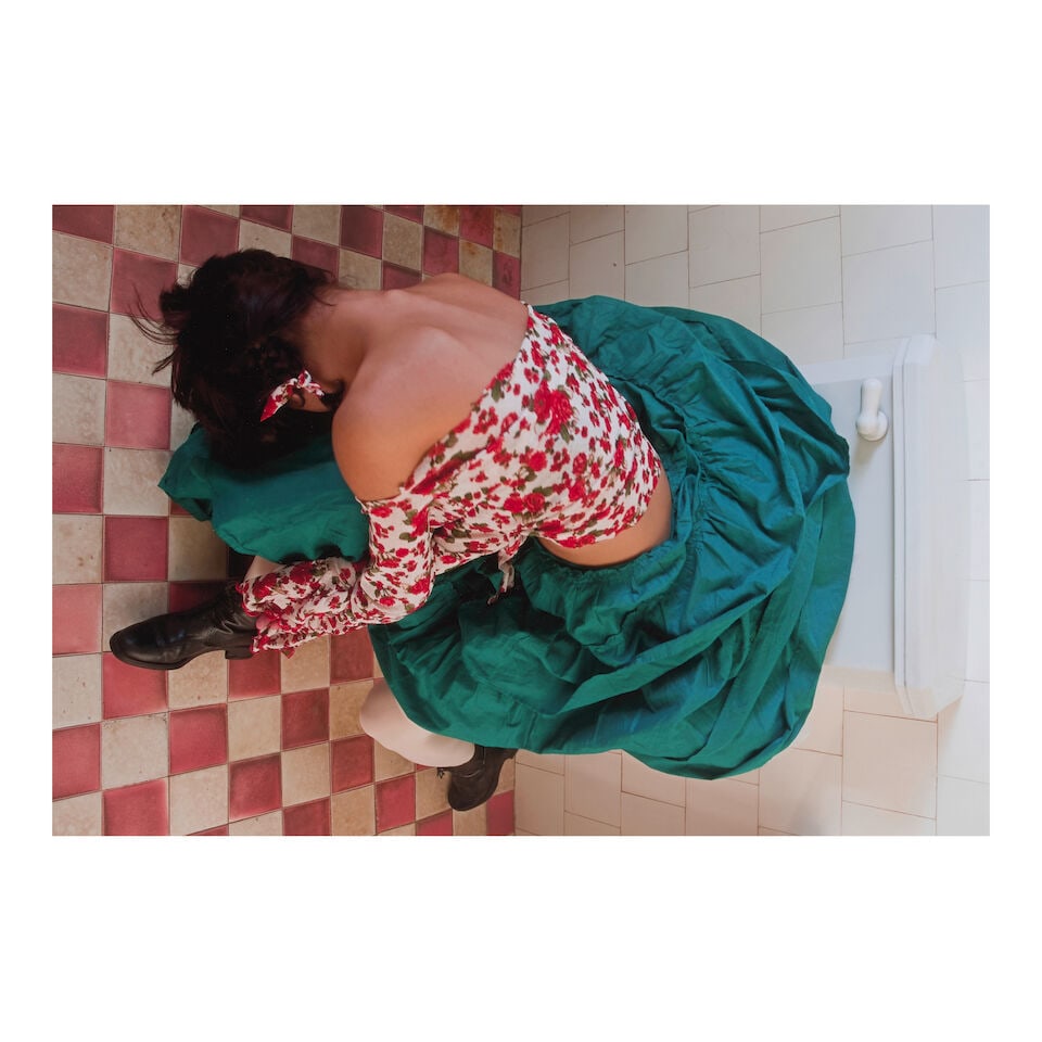 CIRENAICA MOREIRA (B. 1969) En grand Central Station me senté y lloré (from the series...: CIRENAICA MOREIRA (B. 1969) En grand Central Station me senté y lloré (from the series Piel de Vaca) signed and dated 'Cirenaica Moreira 2010.' (verso) inkjet print on photo paper 23 7/8 x 2