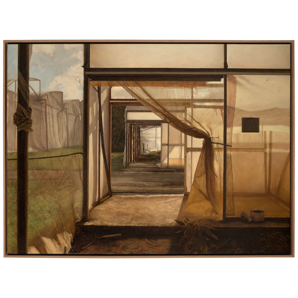 JOSÉ DIEGO REINA UTSET (B. 1996) Casetas 2, 3 y 5 34 3/4 x 47 in (88.3 x 19.4 cm) (Painted ... - 2