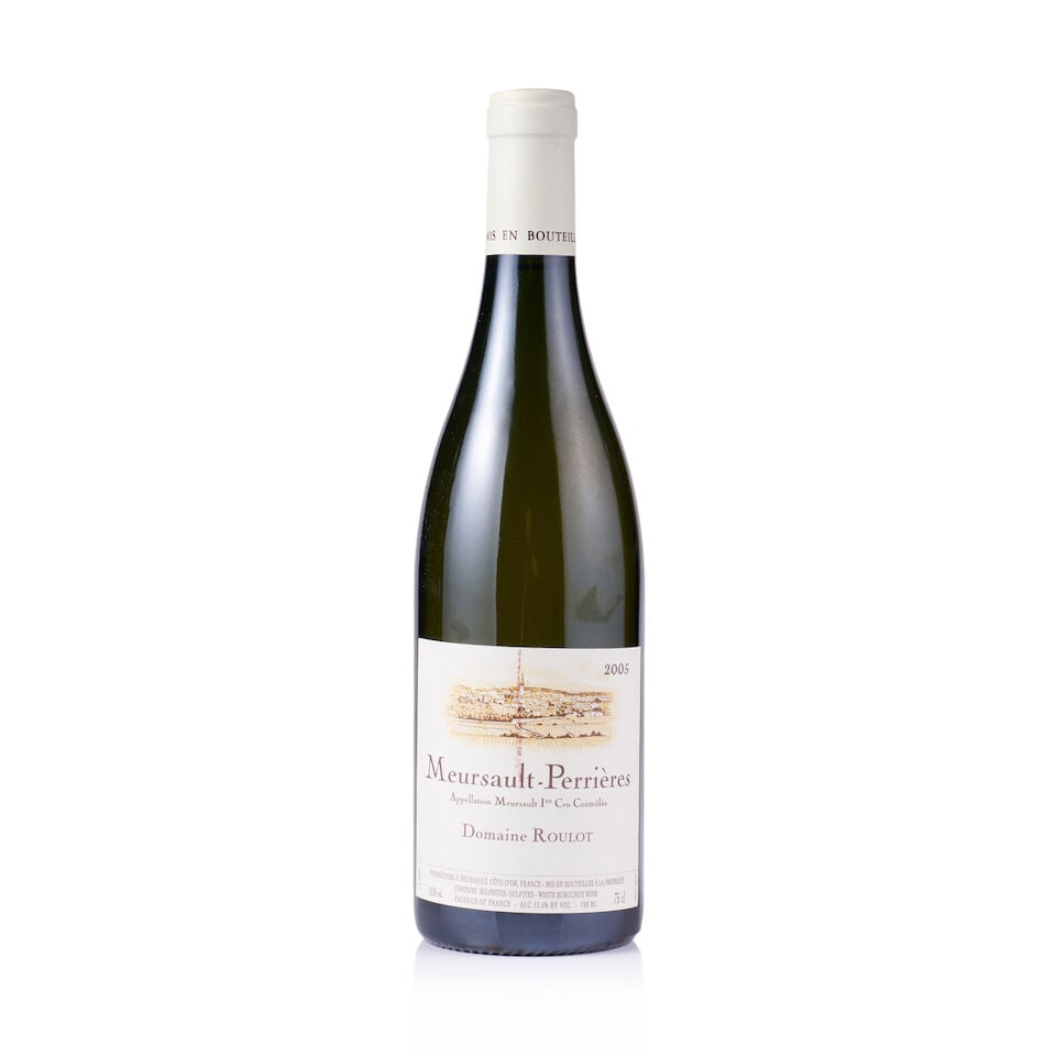 Domaine Roulot, Meursault 1er Cru, Perrières, 2005 (1 x 750ml): Domaine Roulot, Meursault 1er Cru, Perrières, 2005 (1 x 750ml) Region: Burgundy Fill Level: excellent Capsule: ok Cork: ok Label: marked at the center Packaging: neutral carton For further inform