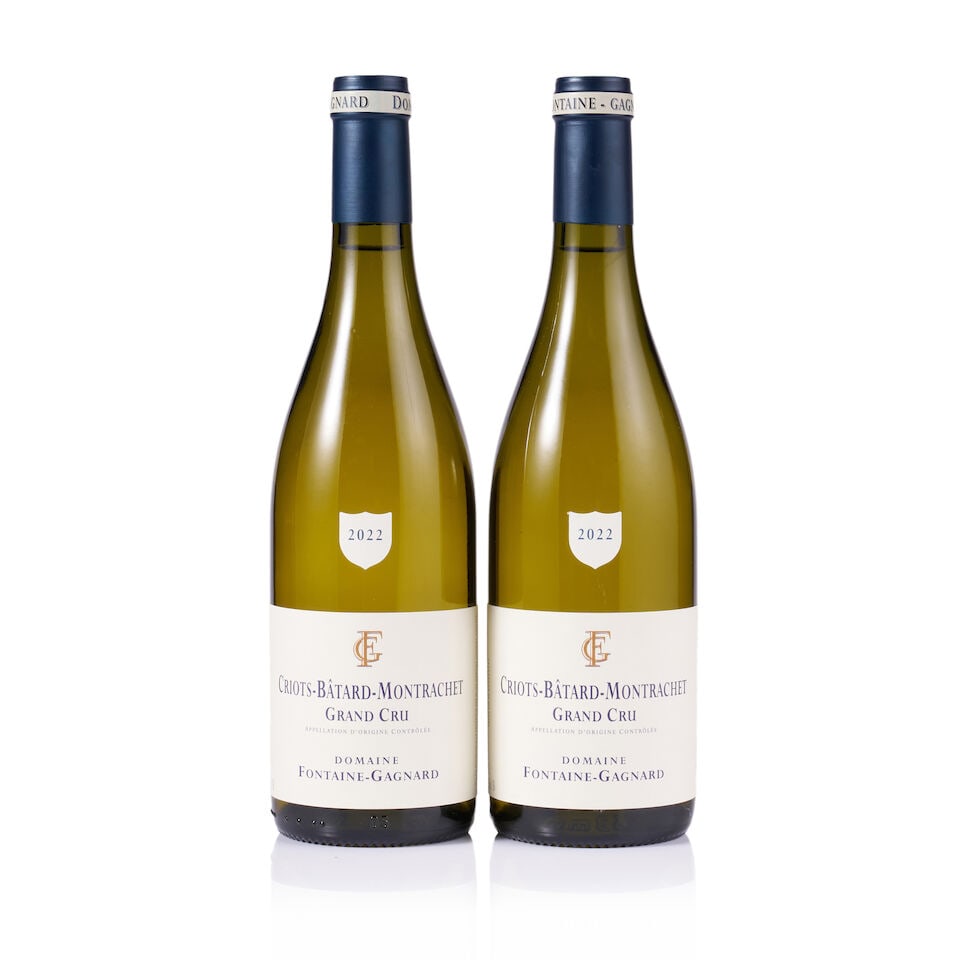 Domaine Fontaine-Gagnard, Criots-Bâtard-Montrachet Grand Cru, 2022 (2 x 750ml): Domaine Fontaine-Gagnard, Criots-Bâtard-Montrachet Grand Cru, 2022 (2 x 750ml) Region: Burgundy Fill Level: excellent Capsule: ok Cork: ok Label: excellent appearance Packaging: neutral carton Fo