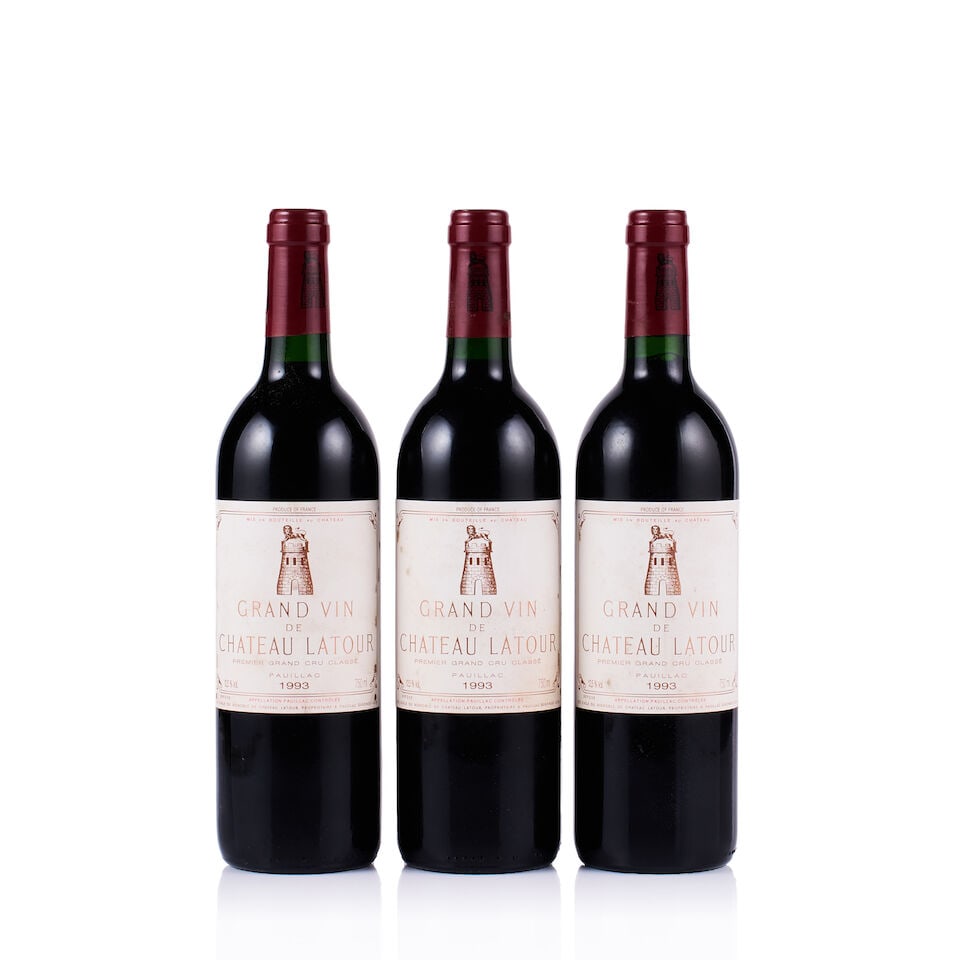 Château Latour, Pauillac, 1er Grand Cru Classé, 1993 (3 x 750ml) (1 of 2)