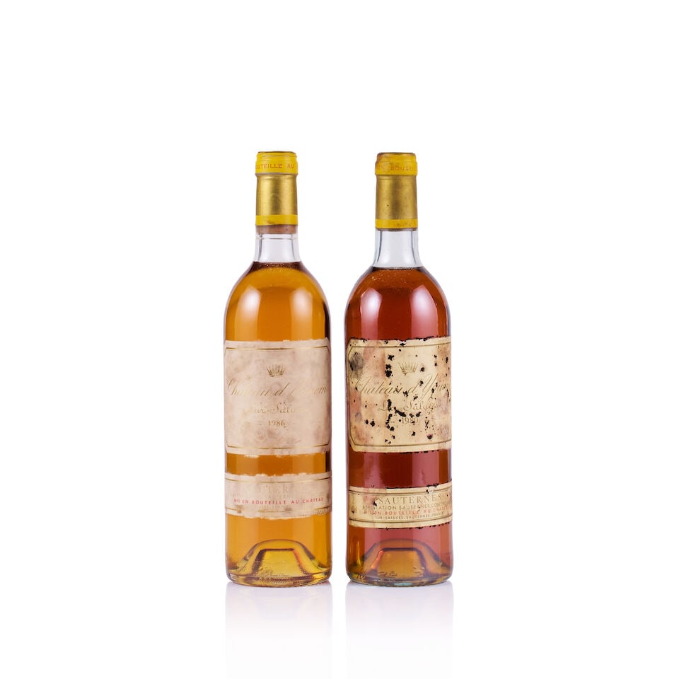 Château d'Yquem, Sauternes, 1er Cru Supérieur, 1980 & 1986 (2 x 750ml) (1 of 3)