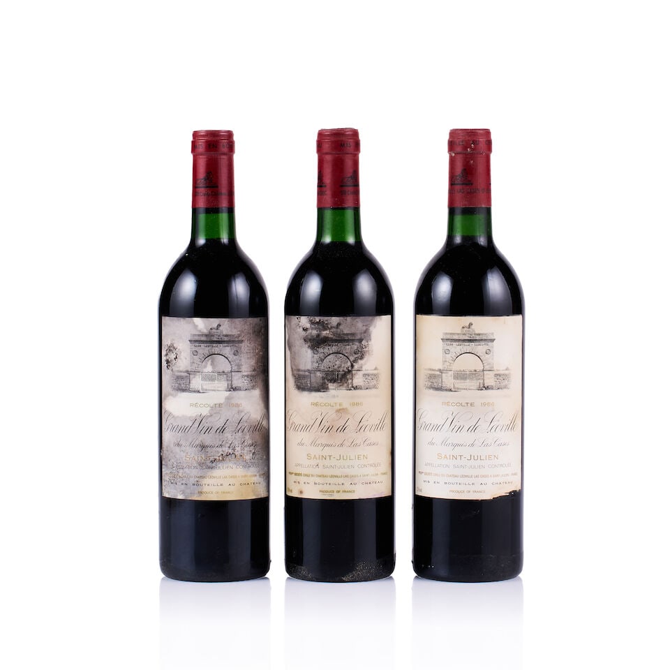 Château Léoville Las Cases, Saint-Julien, Grand Cru Classé, 1986 (3 x 750ml) (1 of 2)