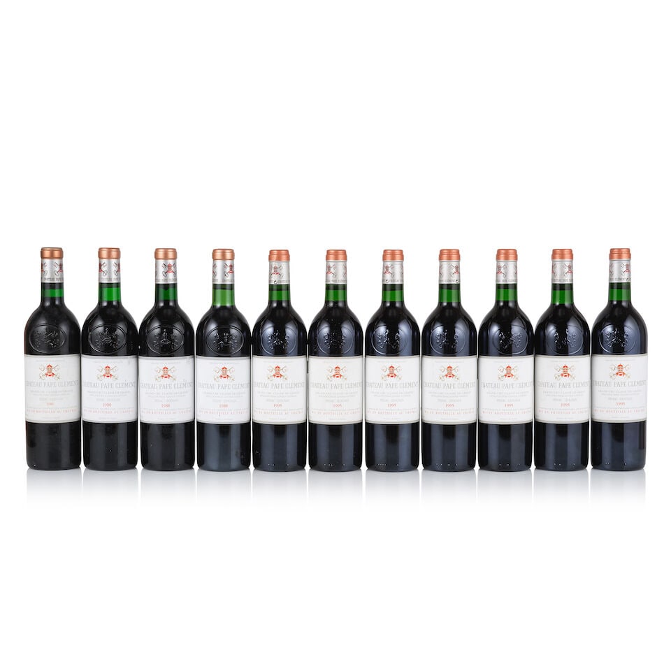 Château Pape Clément, Pessac-Léognan, Grand Cru Classé, 1986, 1988 & 1995 (1...: Château Pape Clément, Pessac-Léognan, Grand Cru Classé, 1986 (1 x 750ml) Region: Bordeaux Fill Level: good Capsule: ok Cork: slightly depressed Label: slightly bin-soiled Châ