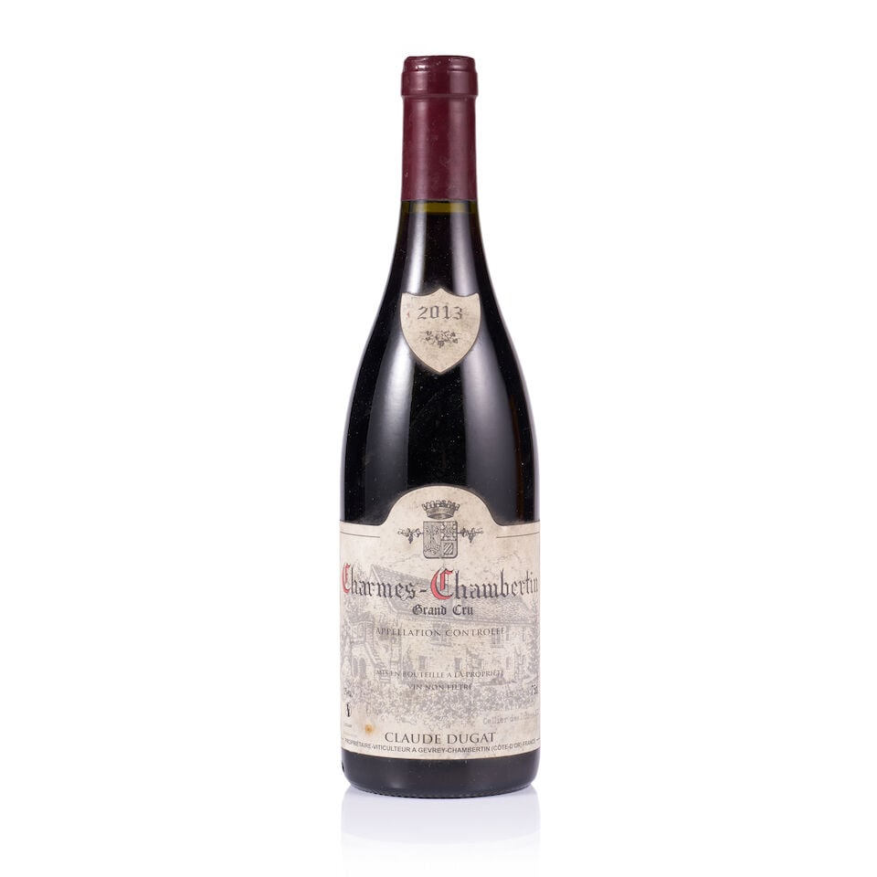 Claude Dugat, Charmes-Chambertin Grand Cru, 2013 (1 x 750ml): Claude Dugat, Charmes-Chambertin Grand Cru, 2013 (1 x 750ml) Region: Burgundy Fill Level: excellent Capsule: ok Cork: ok Label: bin-soiled, stained and marked Packaging: neutral carton For further inf