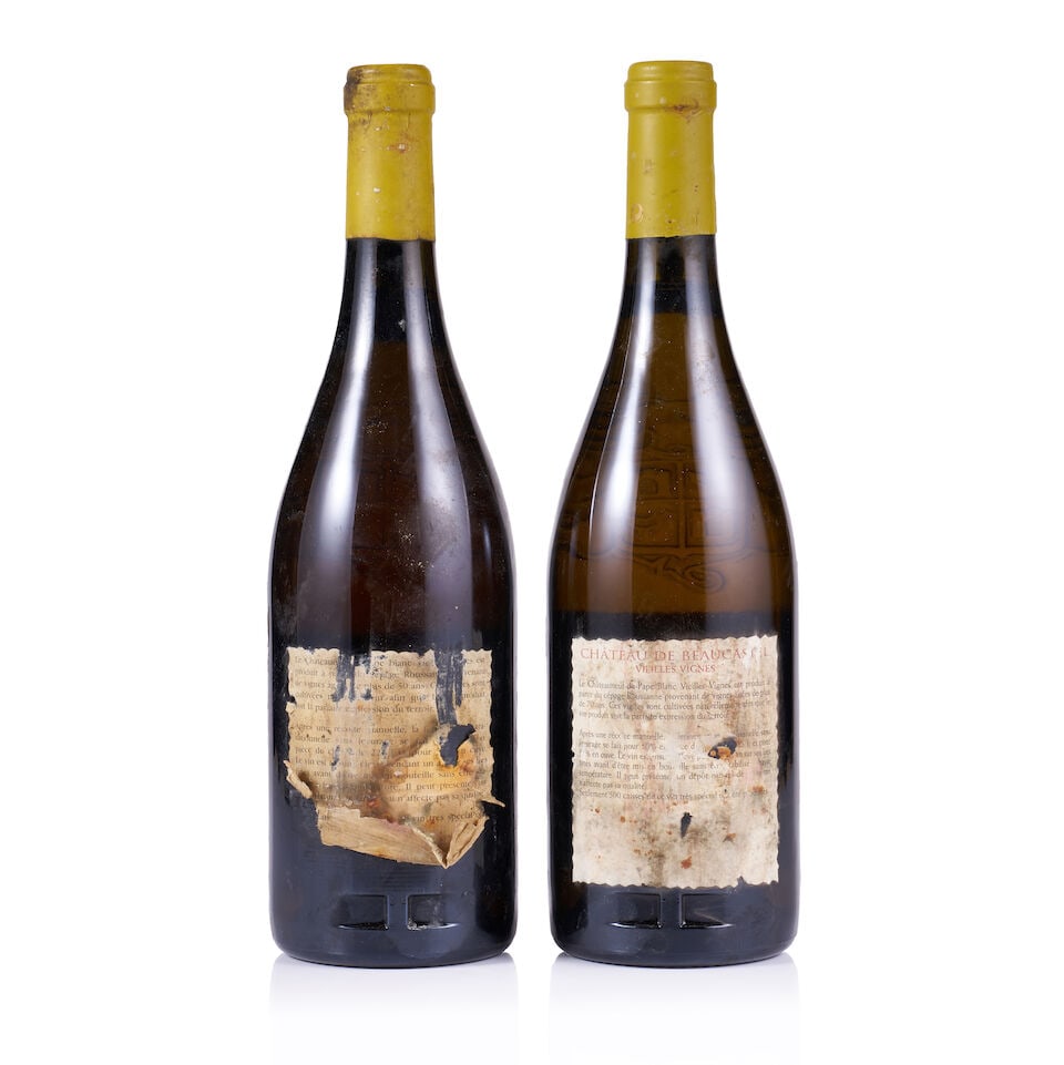 Château de Beaucastel, Châteauneuf-du-Pape, Roussanne Vieilles Vignes 1998 & 2003 (2 x... - 3