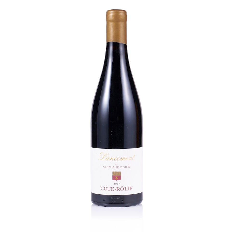 Stéphane Ogier, Côte-Rôtie, Lancement, 2017 (1 x 750ml): Stéphane Ogier, Côte-Rôtie, Lancement, 2017 (1 x 750ml) Region: Rhône Valley Fill Level: excellent Capsule: ok Cork: ok Label: very slightly stained Packaging: neutral carton For f